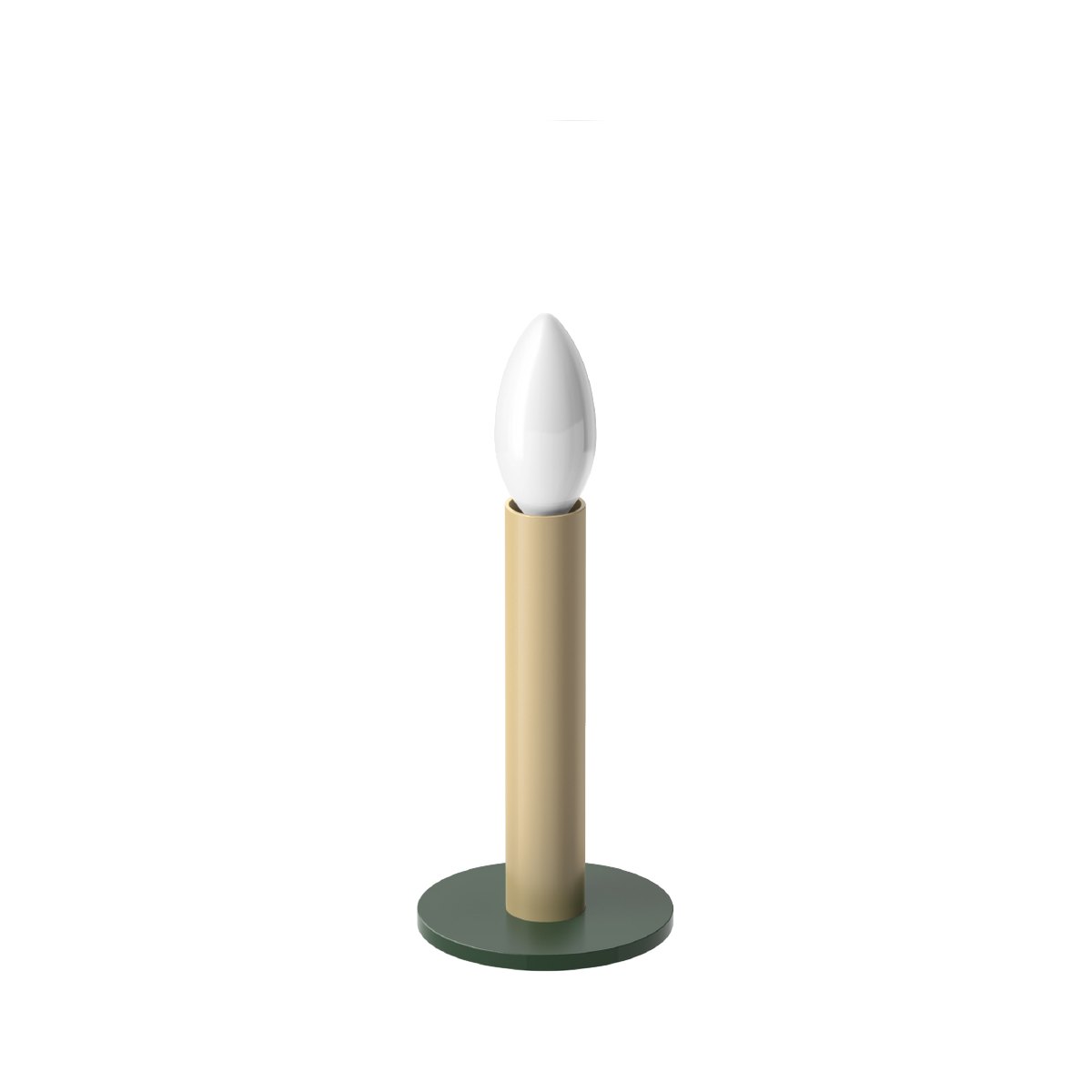 CANDLE9 Table — Butter / Deep Green