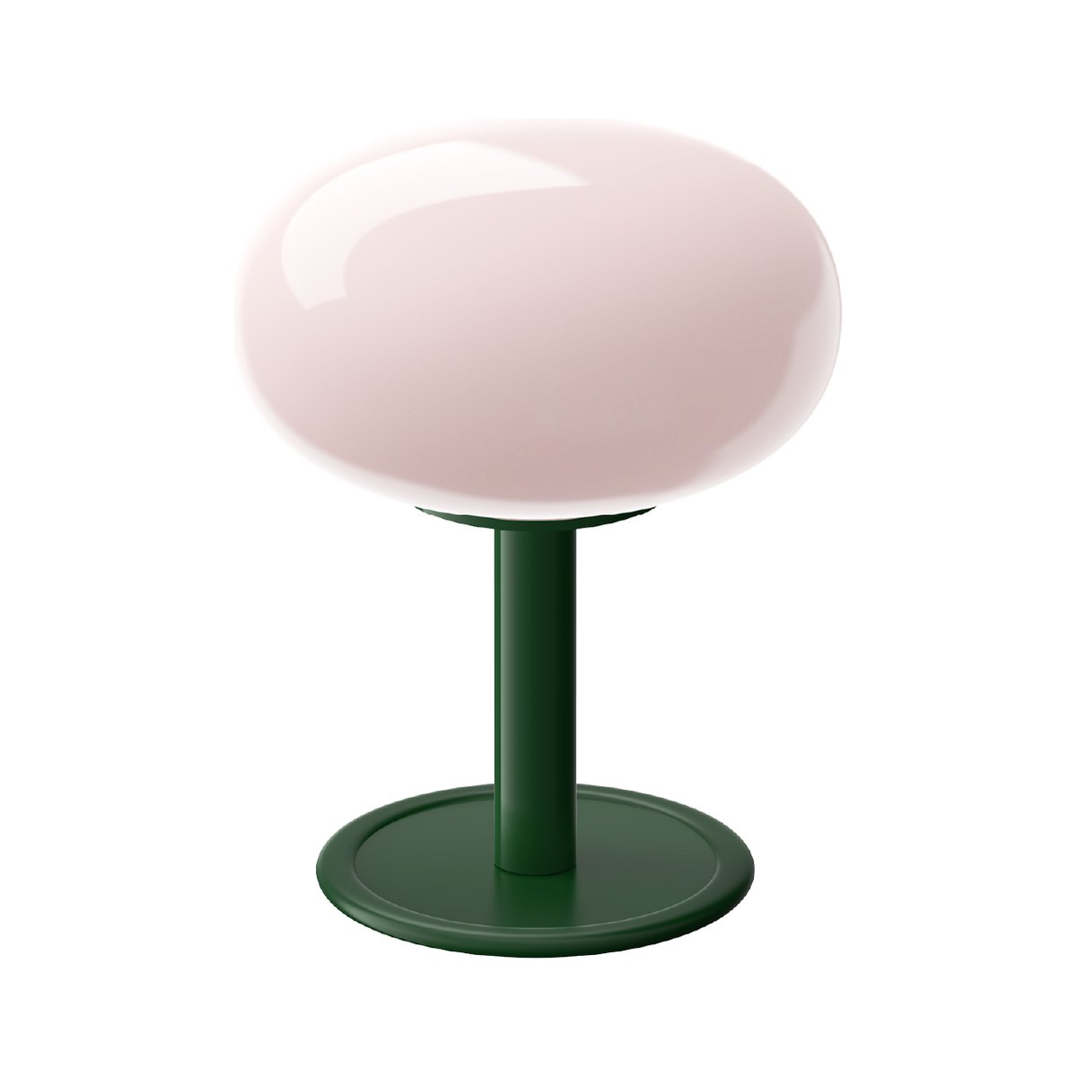 SNOWBALL22 V2 SOLID Table — Peach / Deep Green