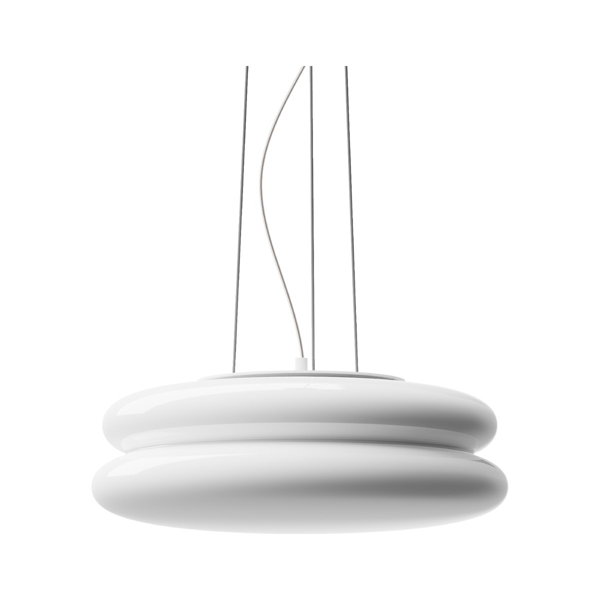 SNOWMAN40 Pendant — White / White